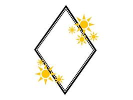 Stars Gold Frame Background Illustration vector