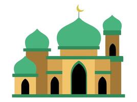 Idul Fitri Background with Islamic Mosque vector