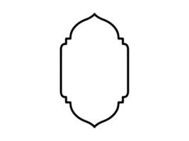 Islamic Frame Line Art Background vector