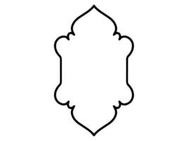Islamic Frame Line Art Background vector