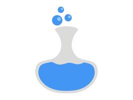 vaso con azul agua ilustración vector