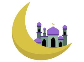 Mosque Ramadan Kareem Background Illustration vector