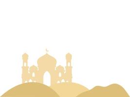 Mosque Eid Al Adha Background vector