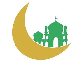 islámico mezquita Ramadán Mubarak antecedentes vector