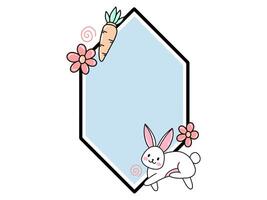 Easter Egg Frame Background Illustration vector