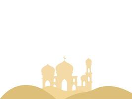 Mosque Eid Al Adha Background vector