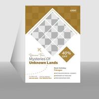 flyer template design, space for photo background vector