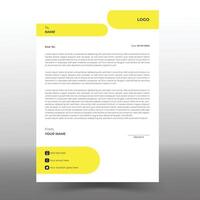 Simple, creative, modern, unique  clean letterhead  design set a4 sizes. vector