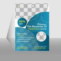 flyer template design, space for photo background vector
