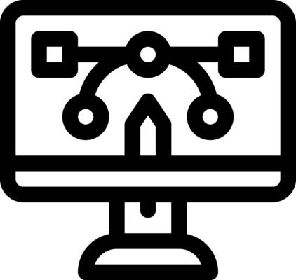 this icon or logo e learning icon or other where everything related to online learning and others or design application  software