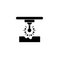 selective laser melting concept line icon. Simple element illustration. selective laser melting concept outline symbol design. vector