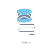 filament concept line icon. Simple element illustration. filament concept outline symbol design. vector