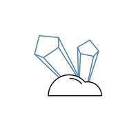 crystal meth concept line icon. Simple element illustration. crystal meth concept outline symbol design. vector