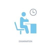 examination concept line icon. Simple element illustration. examination concept outline symbol design. vector