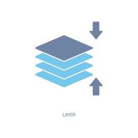 layer concept line icon. Simple element illustration. layer concept outline symbol design. vector