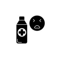 painkiller concept line icon. Simple element illustration. painkiller concept outline symbol design. vector