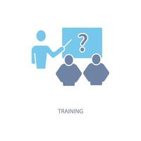 training concept line icon. Simple element illustration. training concept outline symbol design. vector