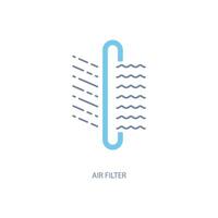 air filter concept line icon. Simple element illustration. air filter concept outline symbol design. vector