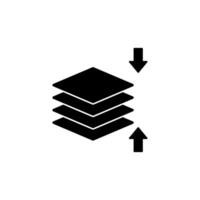 layer concept line icon. Simple element illustration. layer concept outline symbol design. vector