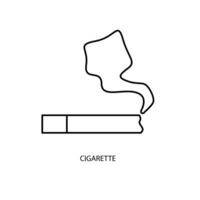 cigarette concept line icon. Simple element illustration. cigarette concept outline symbol design. vector