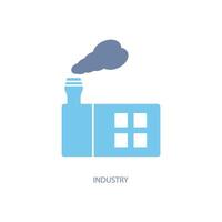 industry concept line icon. Simple element illustration. industry concept outline symbol design. vector