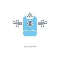 air purifier concept line icon. Simple element illustration. air purifier concept outline symbol design. vector