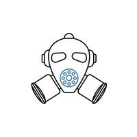 gas mask concept line icon. Simple element illustration. gas mask concept outline symbol design. vector