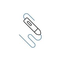 3d pen concept line icon. Simple element illustration. 3d pen concept outline symbol design. vector