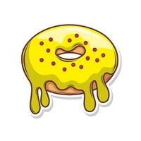 Delicious donut vector hand draw illustration