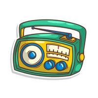 cartoon  classic radio illustration art vector