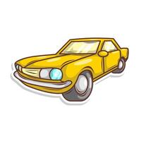 cartoon cute car transportation illustration art vector