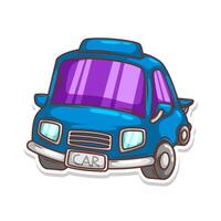 cartoon cute car transportation illustration art vector