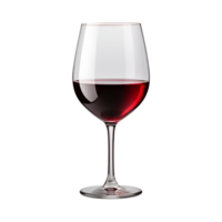 AI generated Red wine   on transparent background generative AI png