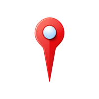 AI generated Current location logo isolated on transparent background generative AI png