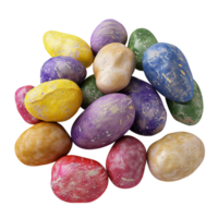 AI generated Colorful Potatoes isolated on transparent background generative AI png