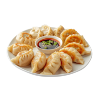 ai generiert Knödel momos isoliert auf transparent Hintergrund, perfekt zum genießen das Reich Aromen von asiatisch Küche generativ ai png