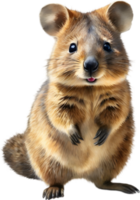 ai généré aquarelle La peinture de une mignonne quokka. png