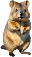 ai gerado aguarela pintura do uma fofa quokka. png