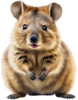 AI generated Watercolor painting of a cute quokka. png