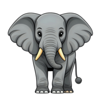 tecknad serie elefant strandning png