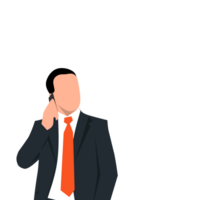 businessman talking on the phone png