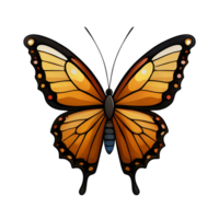 mariposa icono, aislado en transparente antecedentes png