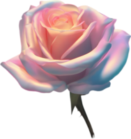 AI generated Glowing roses, Close-up image of Glowing roses flower. png