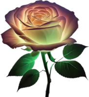 ai generado brillante rosas, de cerca imagen de brillante rosas flor. png
