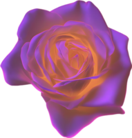 AI generated Glowing roses, Close-up image of Glowing roses flower. png