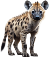 ai genererad färgpenna skiss av en hyena. png