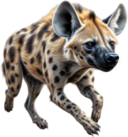 AI generated Colored-pencil sketch of a hyena. png