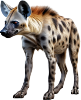 ai gegenereerd gekleurd potlood schetsen van een hyena. png