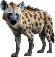 ai gegenereerd gekleurd potlood schetsen van een hyena. png