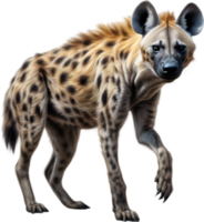 ai gegenereerd gekleurd potlood schetsen van een hyena. png